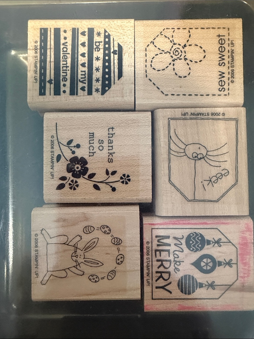 Stampin' Up! Wood Mount Stamp Set in Natural Wood - Tags So Much